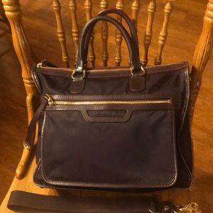 VGUC MZ WALLACE BRITT BAG PURPLE